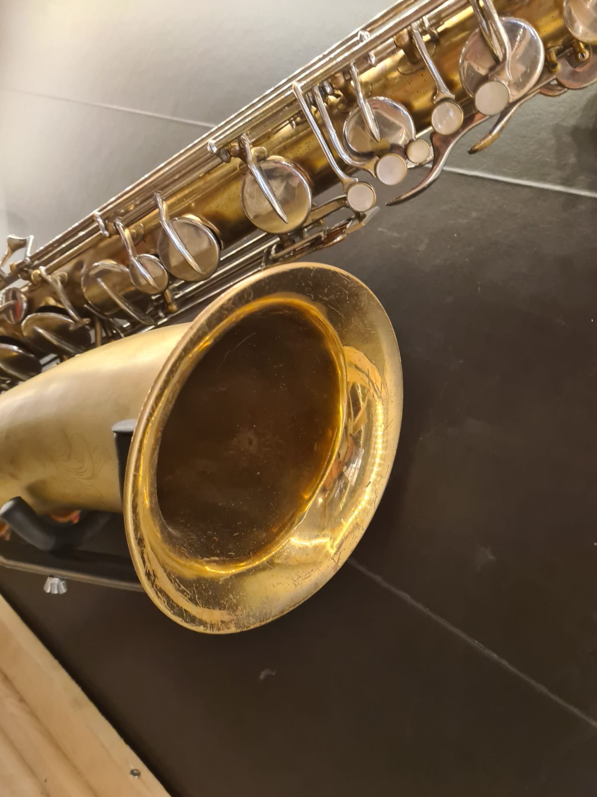 Bariton saxophon Big B Buescher Aristocrat Elkhart Baritonsaxofon