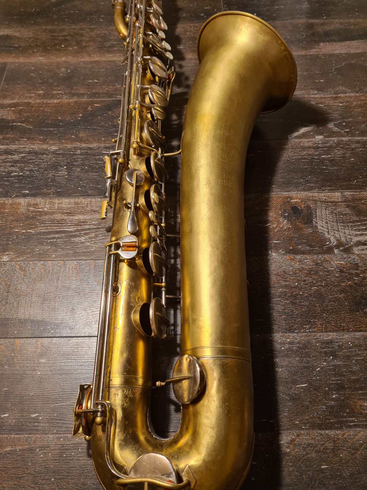 Bariton saxophon Big B Buescher Aristocrat Elkhart Baritonsaxofon