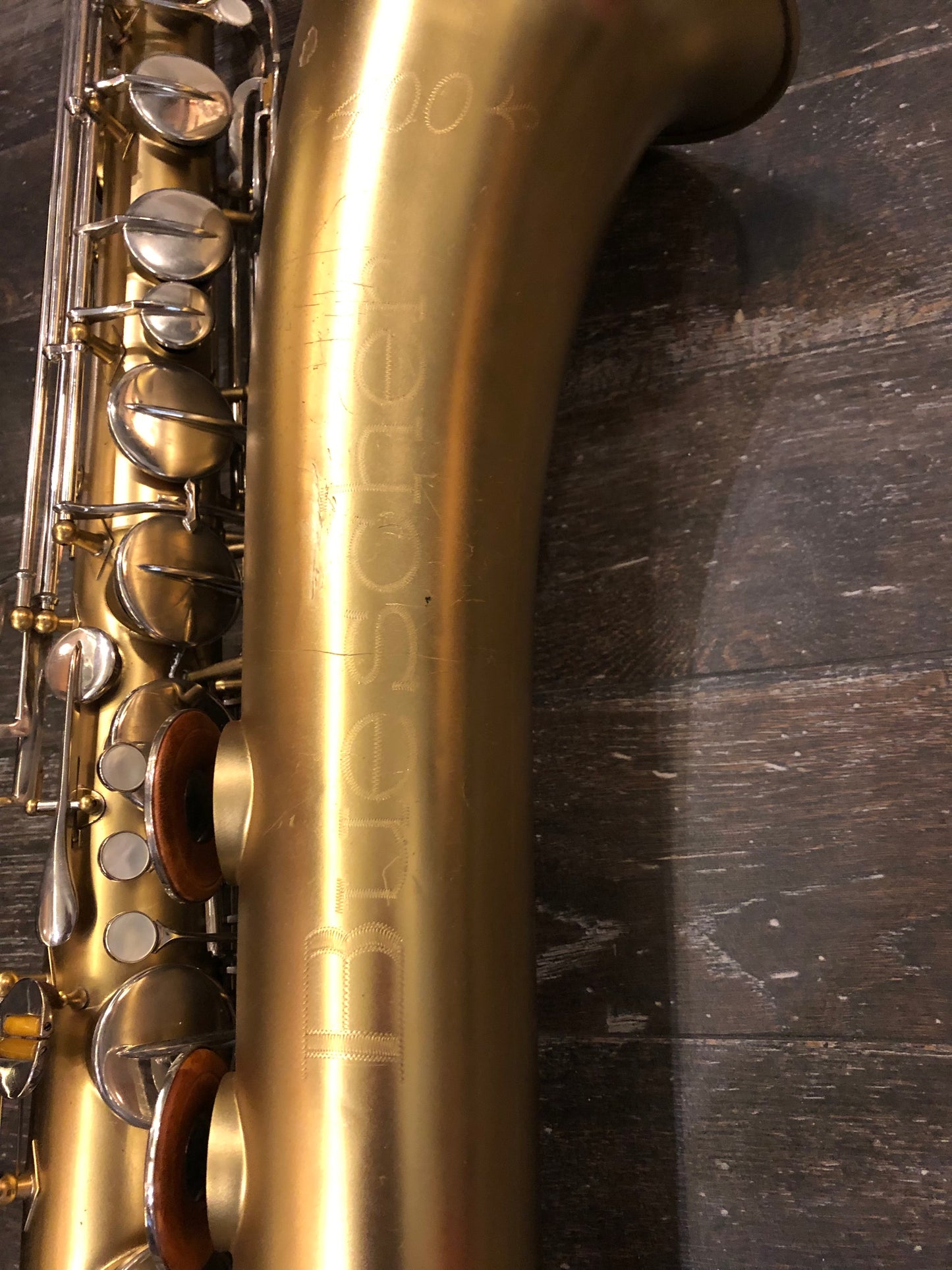 Bariton Saxophon Baritonsaxofon Buescher 400 USA Spielbereit