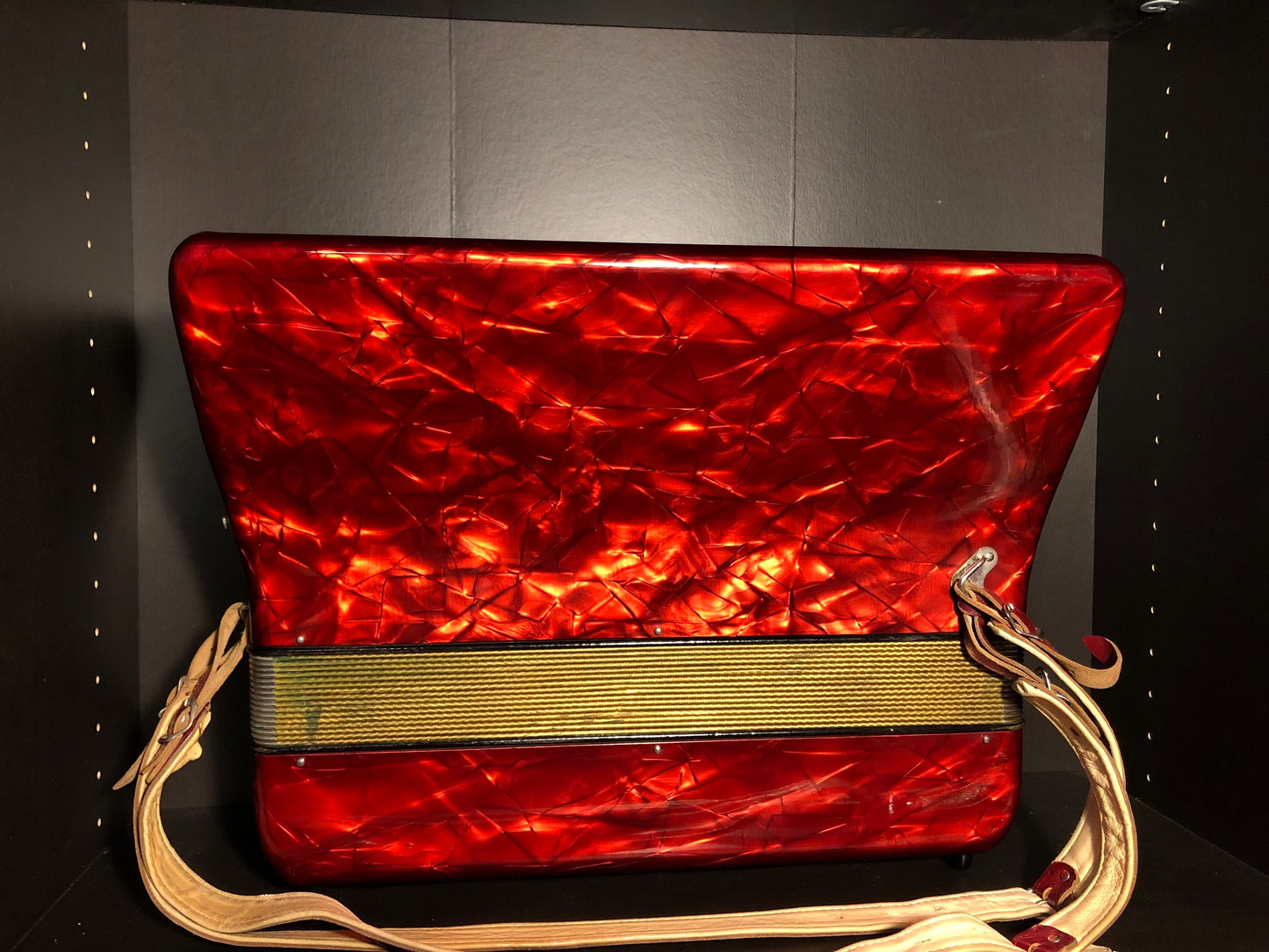 Akkordeon Hohner Verdi III M 120 Bass 9 Register Rot Gold