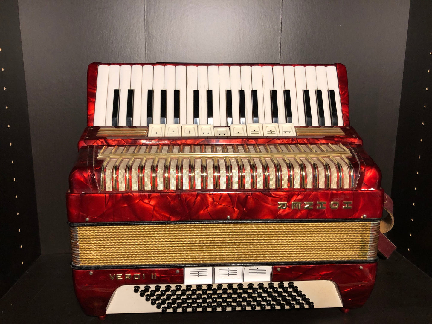 Akkordeon Hohner Verdi II 96 Bass - Rot Gold
