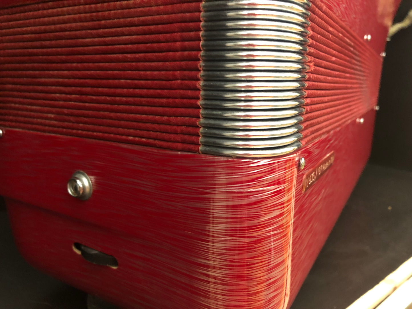 Akkordeon Settimio Soprani 120 Bass 7 Register Rot Kompaktes Frauen modell