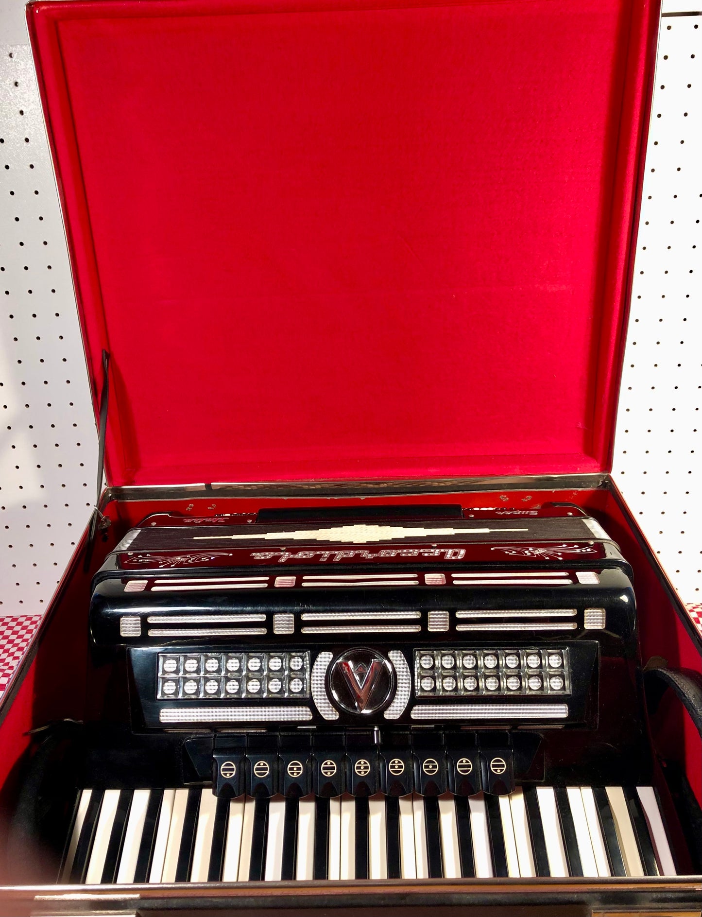 Akkordeon Accordiola 120 Bass 9 Register Schwarz Piano Super Italien
