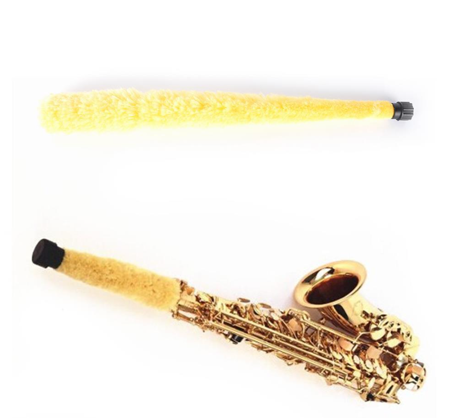 Saxophon Reinigungsstab Wischstab Wischtuch Reinigungstuch Altsaxophon Gelb Accessoire