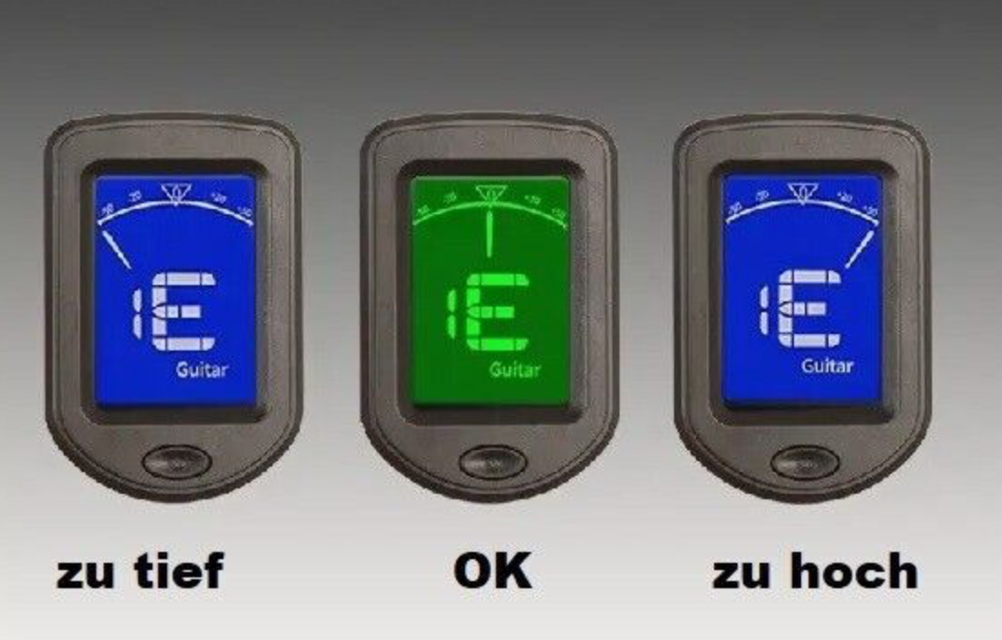Stimmgerät Clip Tuner Ukulele Gitarre Bass Violine Chromatisch