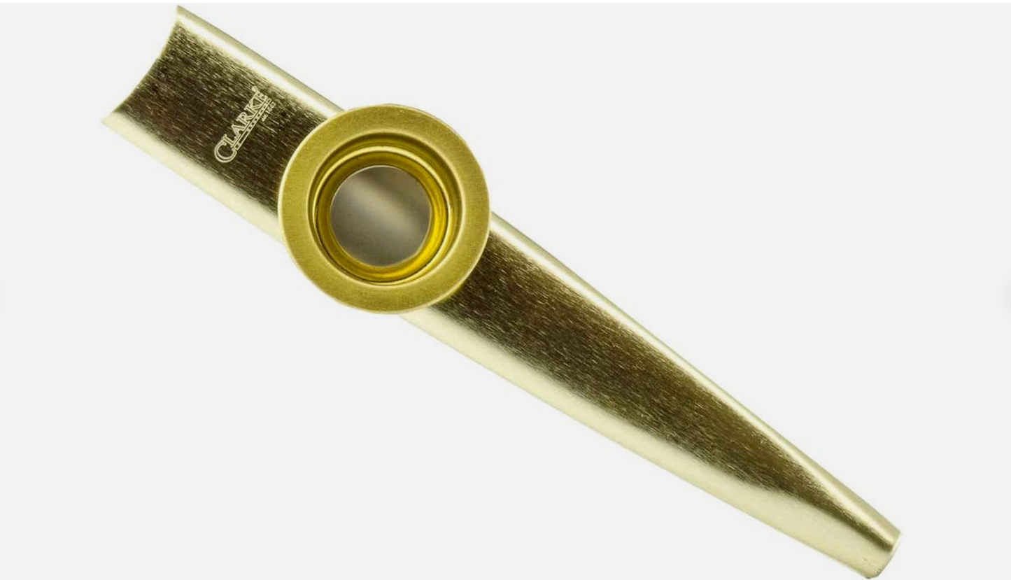 Kazoo GEWA Blasinstrument Metall Goldfarben Gitarrenbegleiter Krachmacher