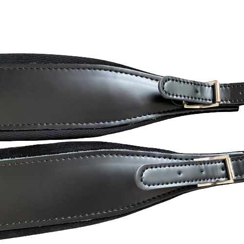 Akkordeon Riemen Gurt Tragegurt Straps Echtleder Schwarz professionell Accessoire