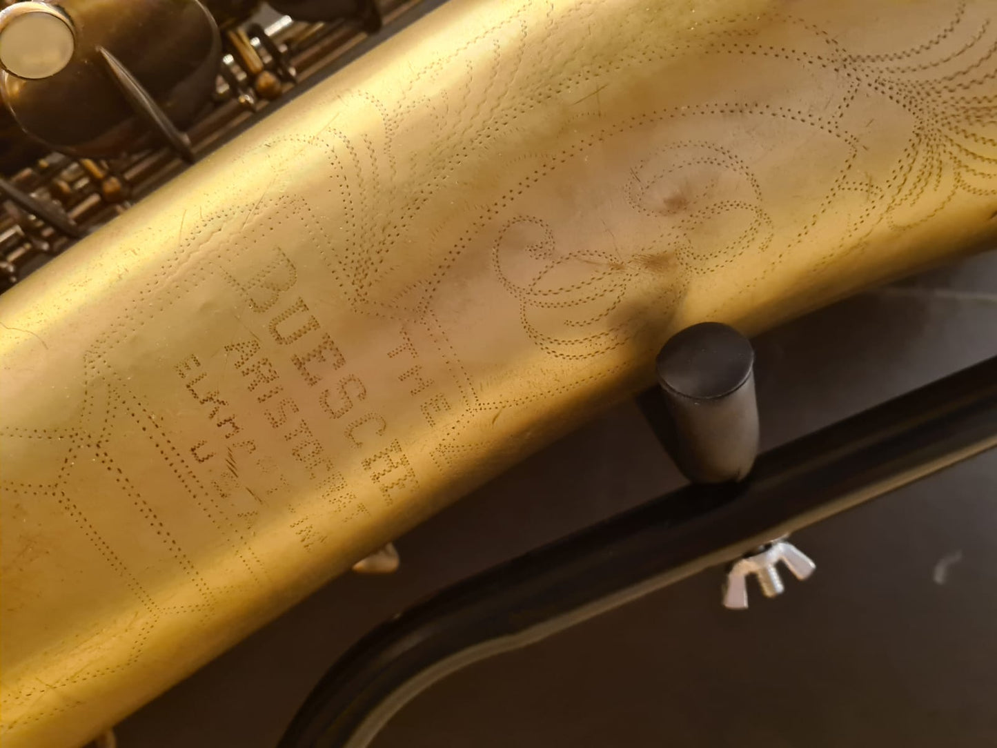 Bariton saxophon Big B Buescher Aristocrat Elkhart Baritonsaxofon