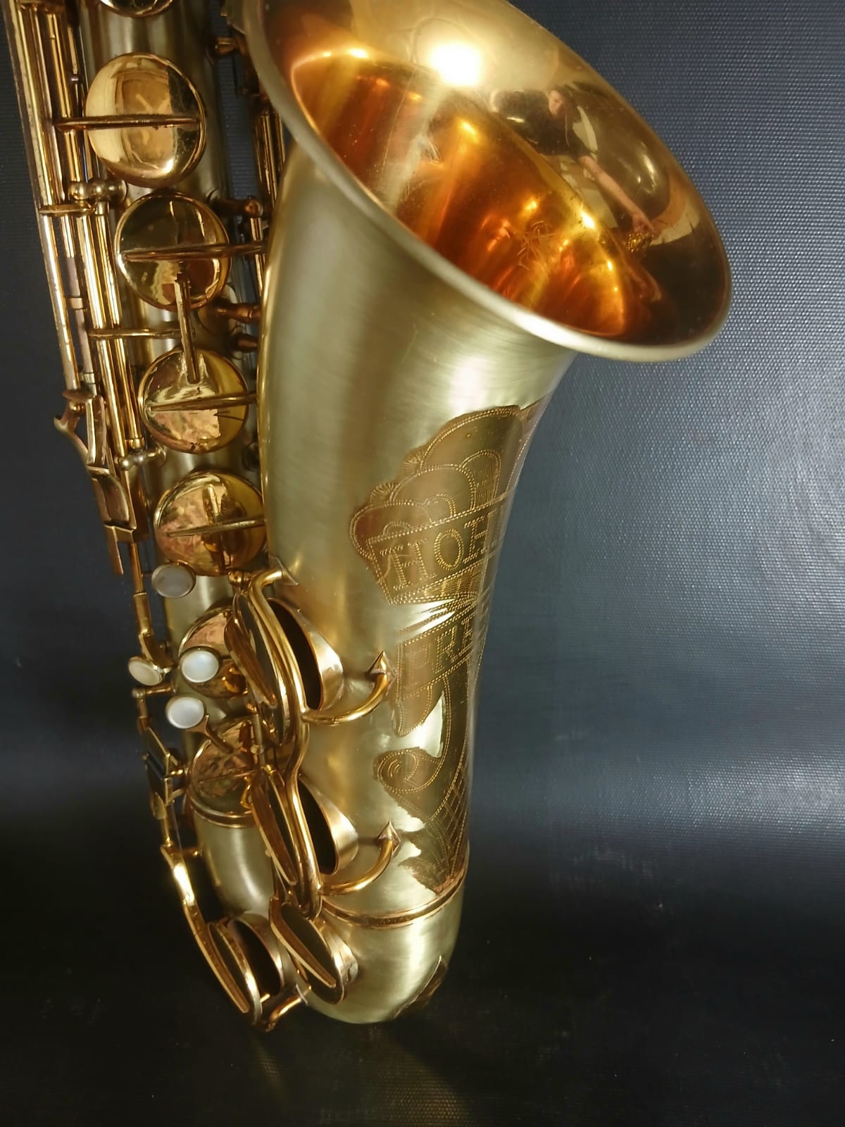 Hohner President Tenor saxophon Saxofon Gold gebürstet Saxophon Vintage