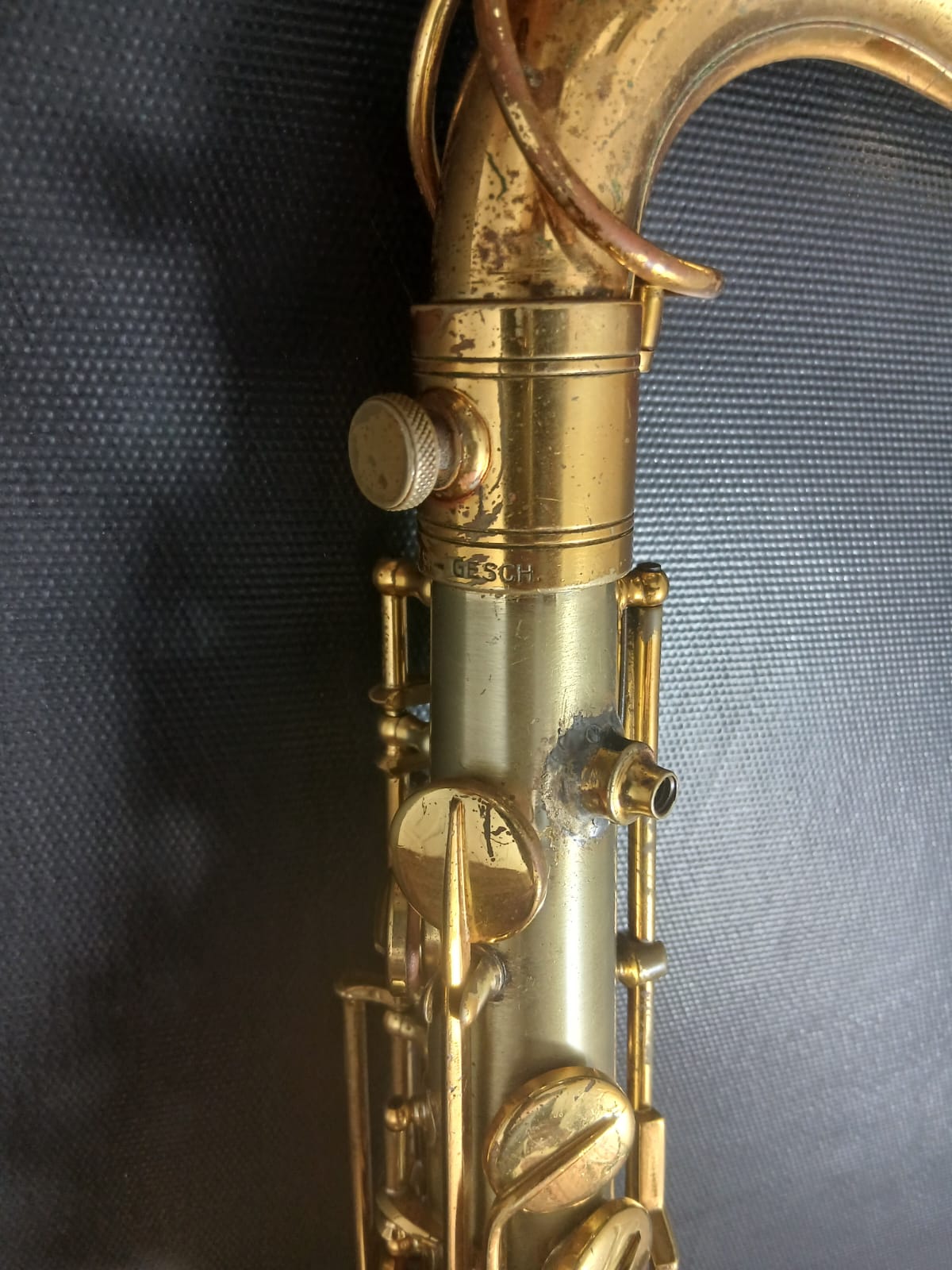 Hohner President Tenor saxophon Saxofon Gold gebürstet Saxophon Vintage