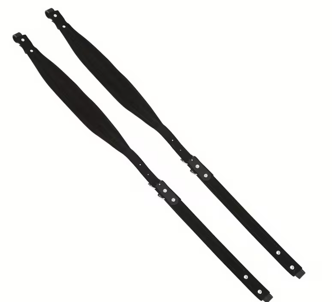 Akkordeon Schwarz Riemen Gurt Tragegurt Straps PU Leder gepolstert