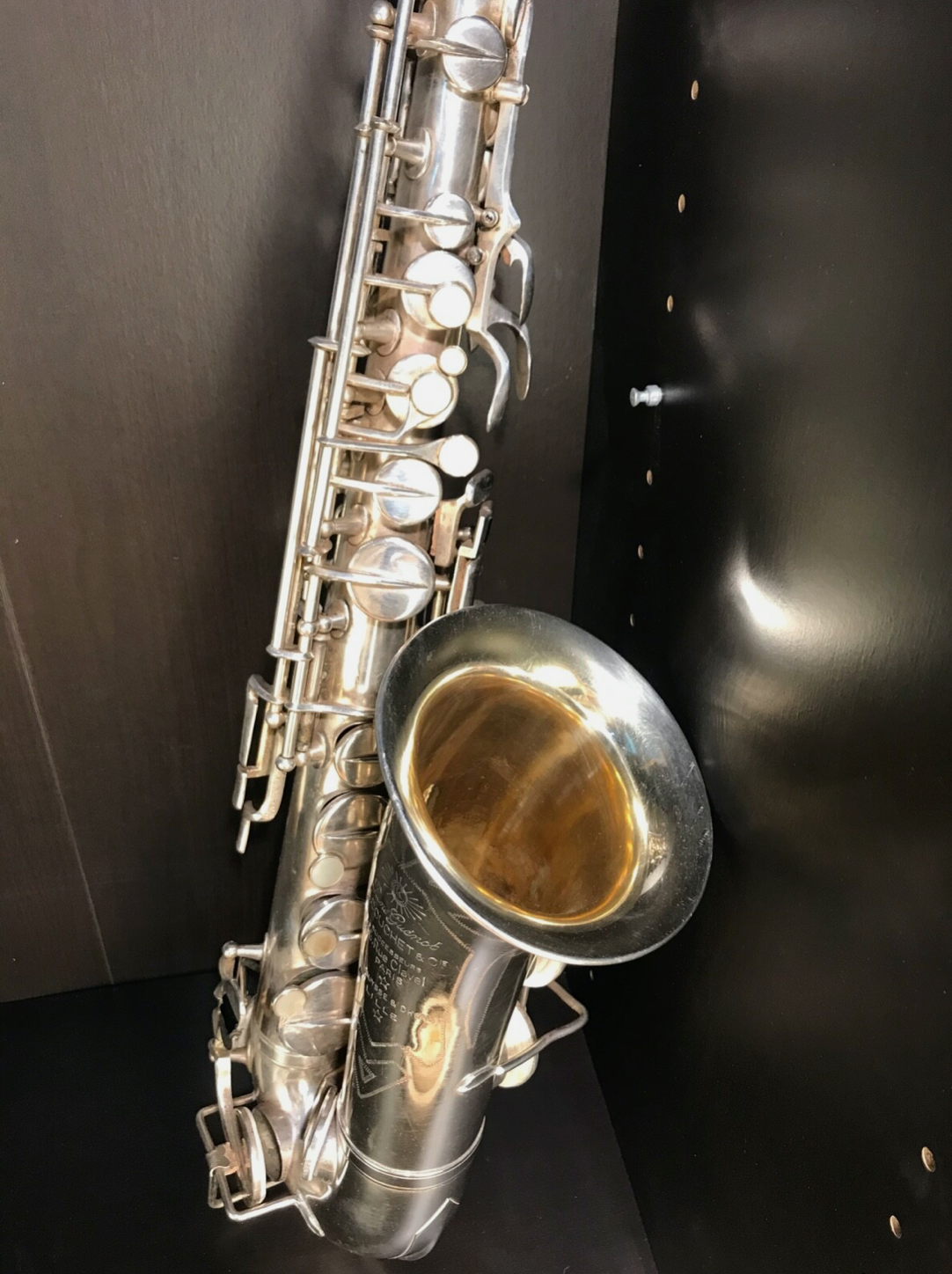 Altsaxophon René Guénot Saxofon Versilbert Saxophon Silber Frankreich Vintage