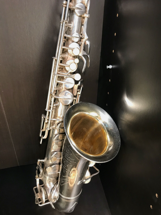 Altsaxophon René Guénot Saxofon Versilbert Saxophon Silber Frankreich Vintage
