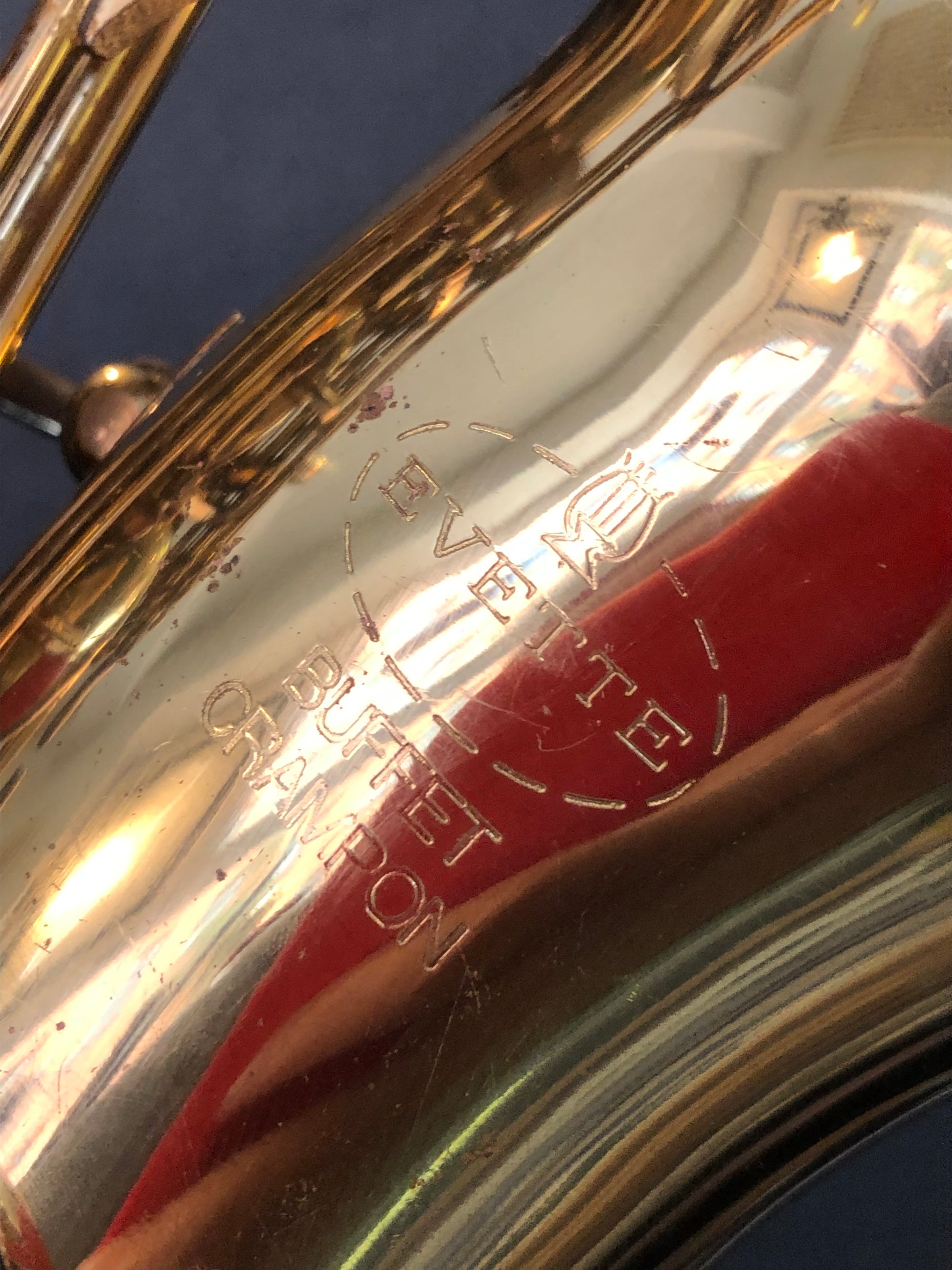 Gebrauchtes Altsaxophon Buffet Crampon Evette von Costa Instruments, Anfängerinstrument, silberfarben, mit Mundstück und Zubehör