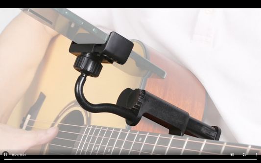 Gitarre Klemme Notenhalter Notenstaender Handyhalter Schwarz