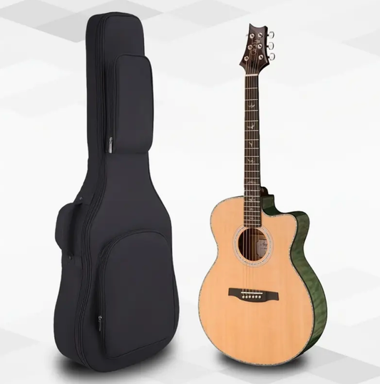 Gitarre Tasche 2cm Polsterung Rucksack Gigbag Hülle mit Notenfach dick gepolstert