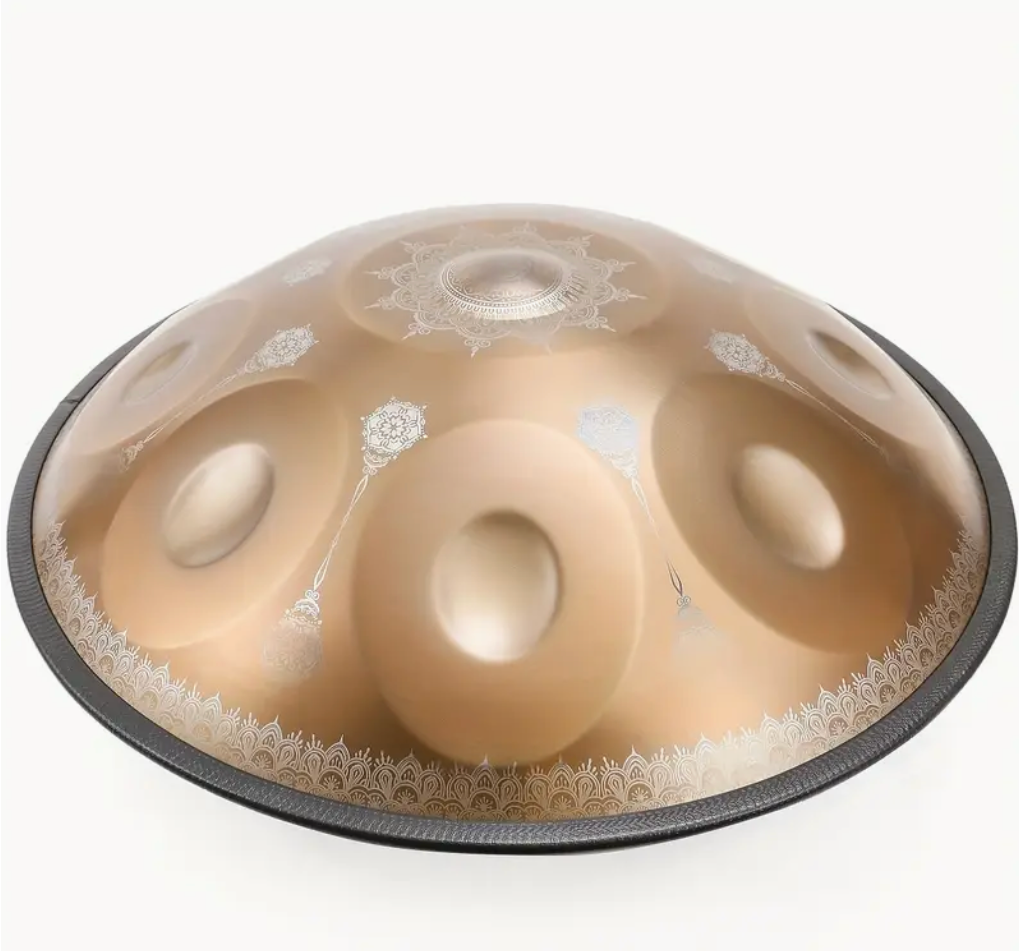 Handpan D-Moll Kupfer Silber 10 Töne Trommel Percussion Klangschale Tasche - Costa Instruments