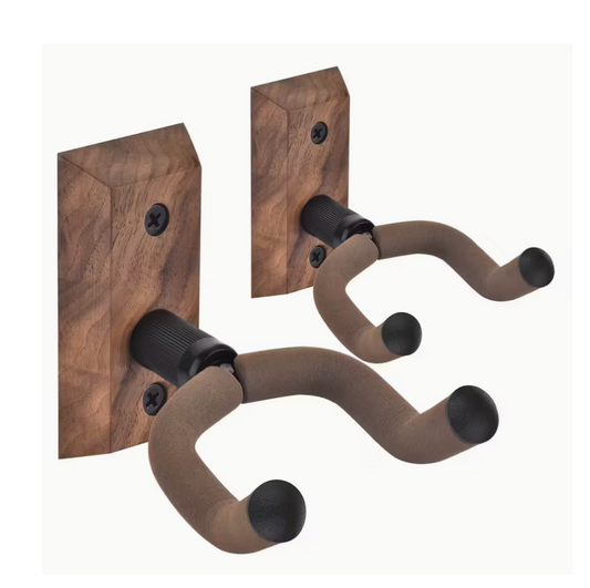 Gitarren 2 Wandhalterung Ständer Wand Holzfarbig - Costa Instruments