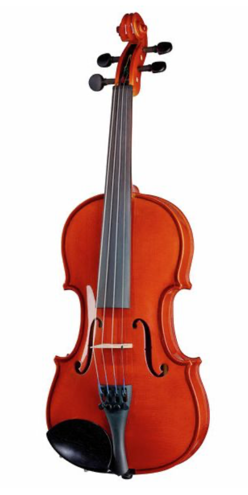 Yamaha Violine für Schülerinnen in verschiedenen Größen, von Costa Instruments, mit Holz- und Lackdetails sichtbar.