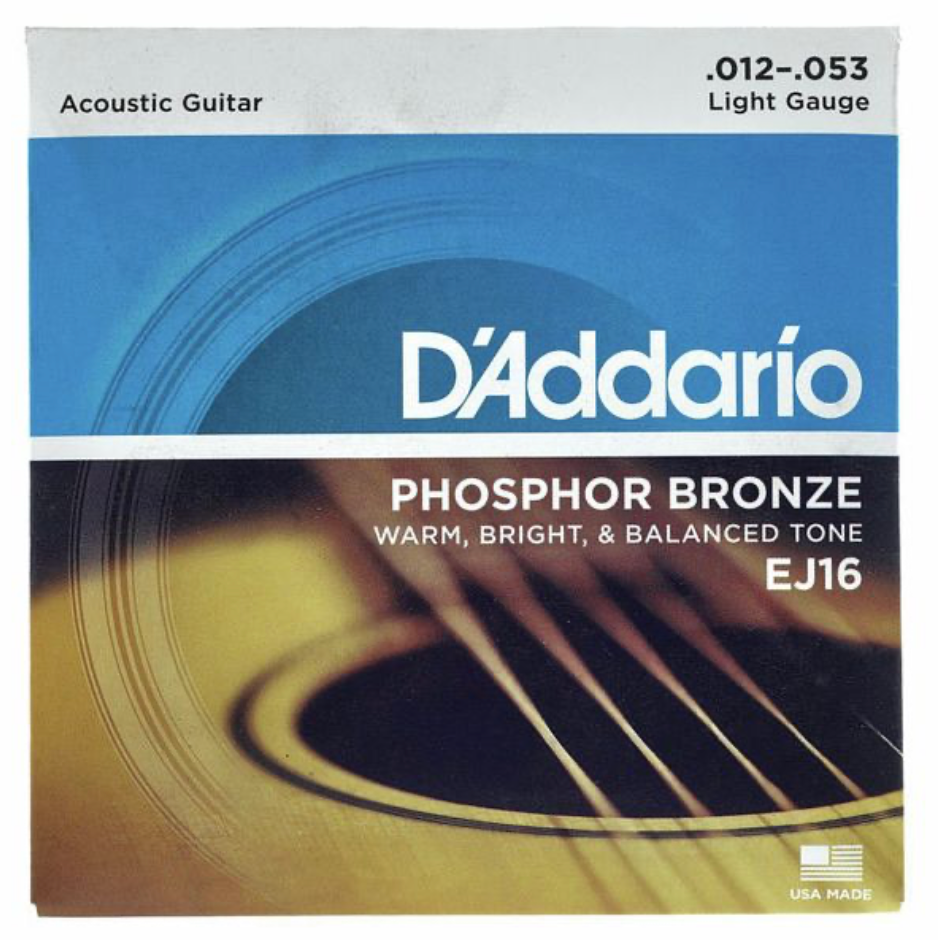 Daddario EJ16 Phosphor Bronze Saiten für Westerngitarre, akustisches Saiteninstrument, von Costa Instruments.
