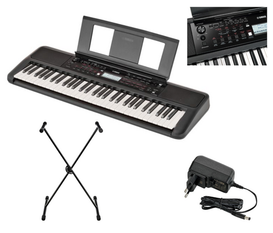 Yamaha Keyboard von Costa Instruments, gemietet in Berlin Prenzlauer Berg, mit Bildschirmfoto-Ansicht des Instruments