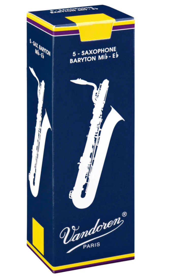Blaues Vandoren Classic Tenorsaxophon-Blättchen für Tenorsaxophon, mit Verpackung, von Costa Instruments.