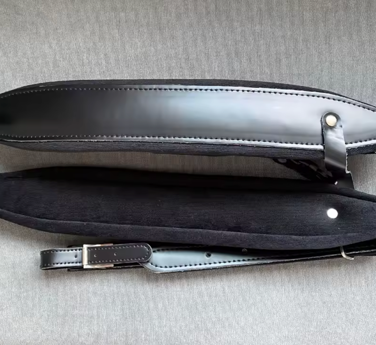 Schwarzer Echtleder-Akkordeonriemen von Costa Instruments, professioneller Tragegurt für Akkordeon, hochwertiges Zubehör