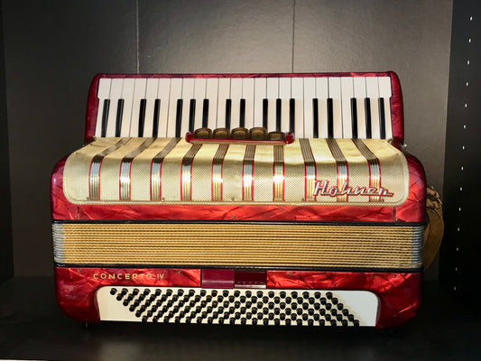 Accordion Hohner Concerto 4 Red Gold 120 Basses 5 Registers