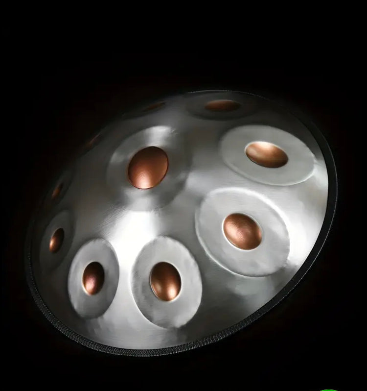 Handpan D-Moll Kupfer Silber 9 Töne Trommel Percussion Klangschale Tasche - Costa Instruments