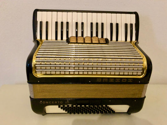 AkkordeonHohner Concerto II 72 bass - Gold Schwarz 5 Diskantregister