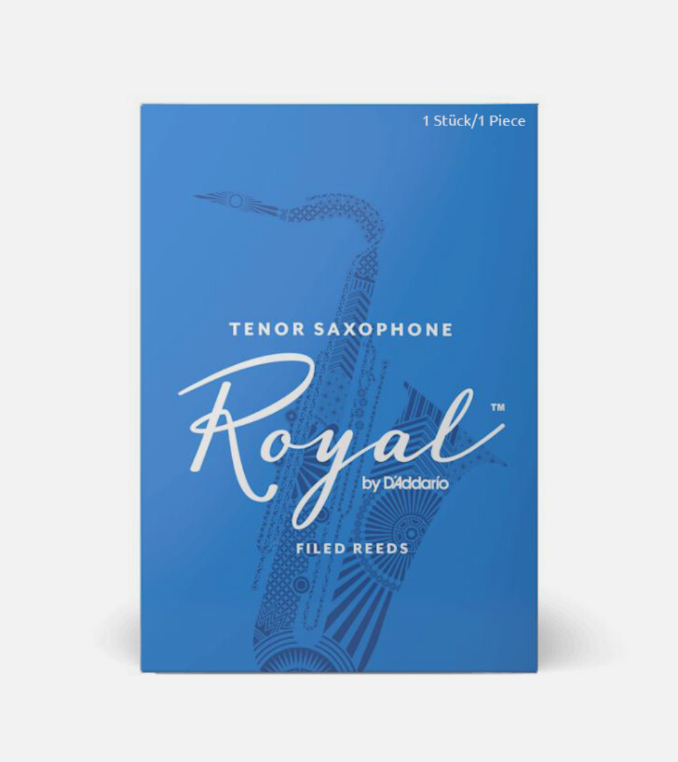 Rico Royal Einzelblatt für Tenor Saxofon, 1,5 Stärke, 2,5 Packung, Saxophon Zubehör von Costa Instruments