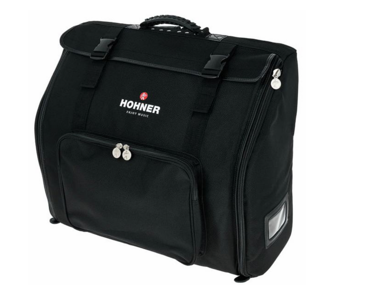 Schwarze Hohner Akkordeon Rucksacktasche für 96-120 Bässe, geeignet für Akkordeon-Accessoires, von Costa Instruments