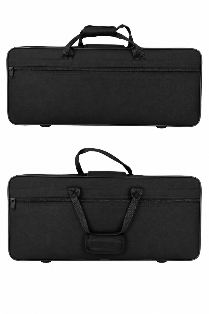 Schwarzer Alt-Saxophon-Rucksack von Costa Instruments, leichter Gigbag für Altsaxophon, praktischer Saxophon-Accessoire-Tragesack