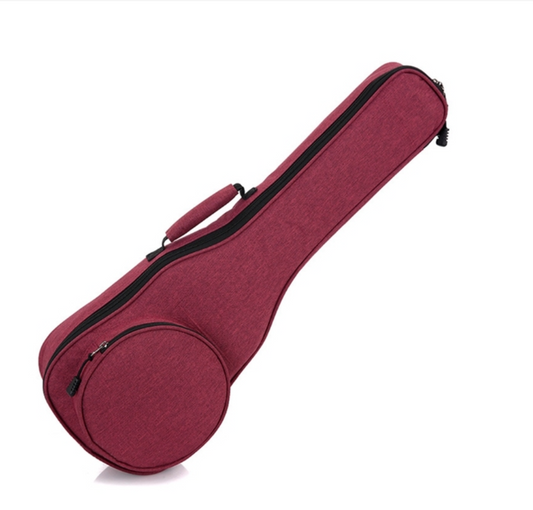 Ukulele Tasche Gigbag Tenor Rucksack dick gepolstert 1,1 cm Rot Bordeau