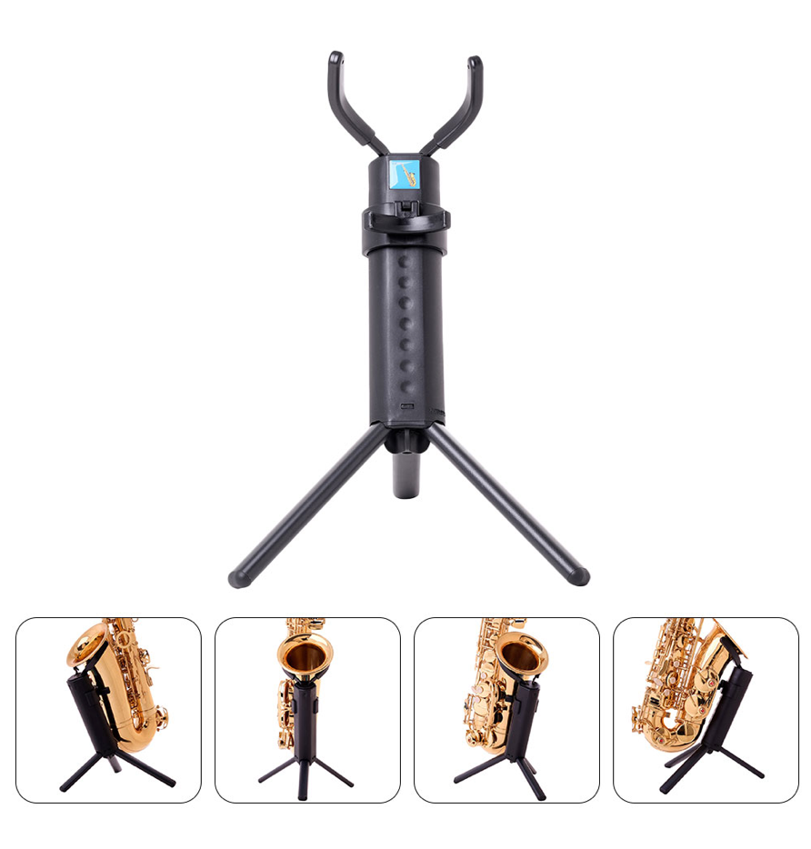 Saxophone Stand Alto Saxophone Foldable Compact Black