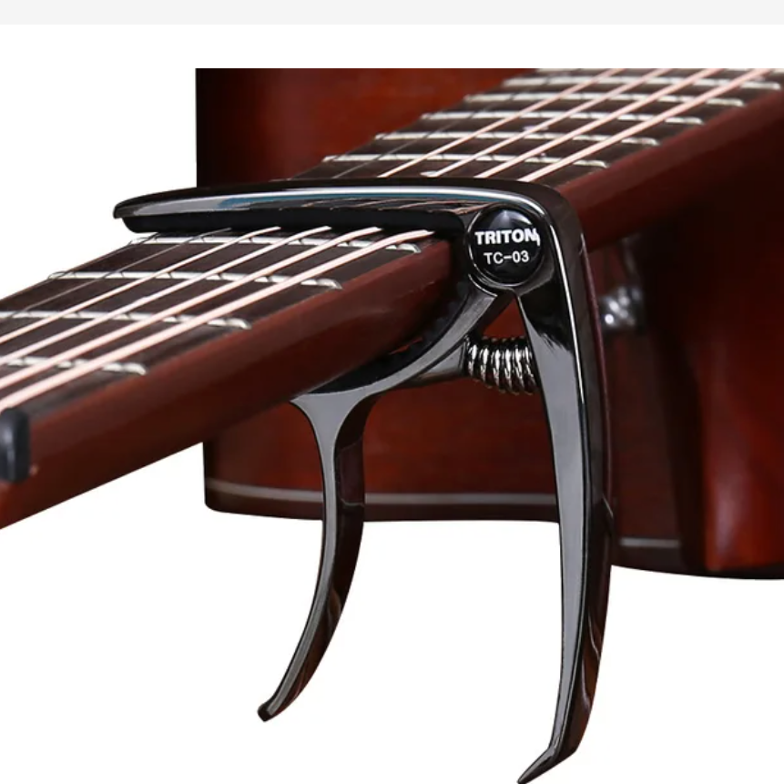 Capodaster Kupfer Holz Schwarz Capo Kapodaster Gitarre Bass Ukulele - Costa Instruments