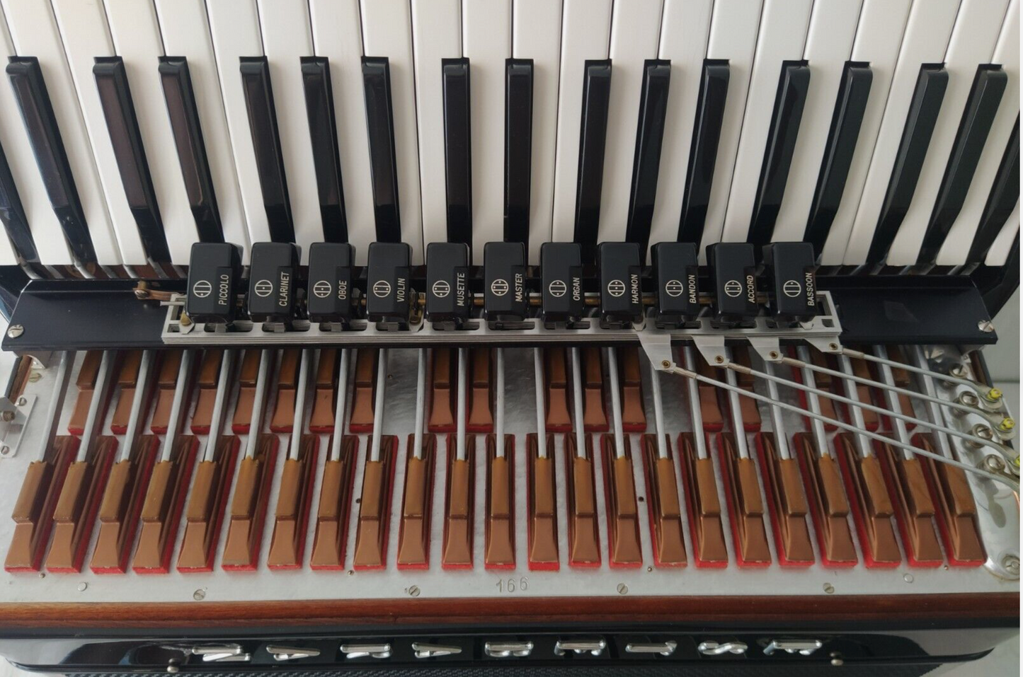 Akkordeon Brandoni 120 Bass 4+5 Piccolo 11 Register Professional Castelfidardo Gebraucht mit Garantie