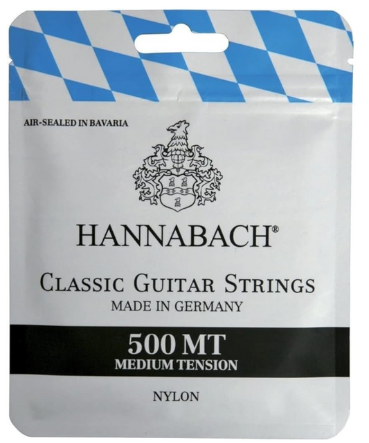 Hannabach 500MT Saiten für Konzertgitarre Gitarrensaiten Gitarre medium tension