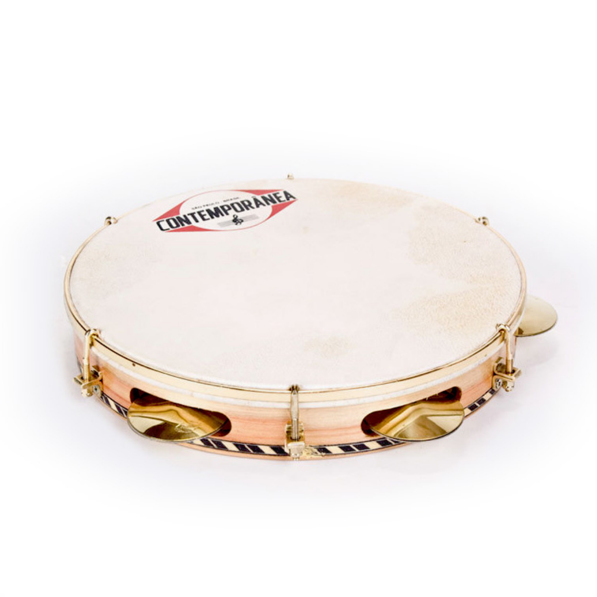 Pandeiro Handpercussion Handtrommel Brasilien Echtleder Choro