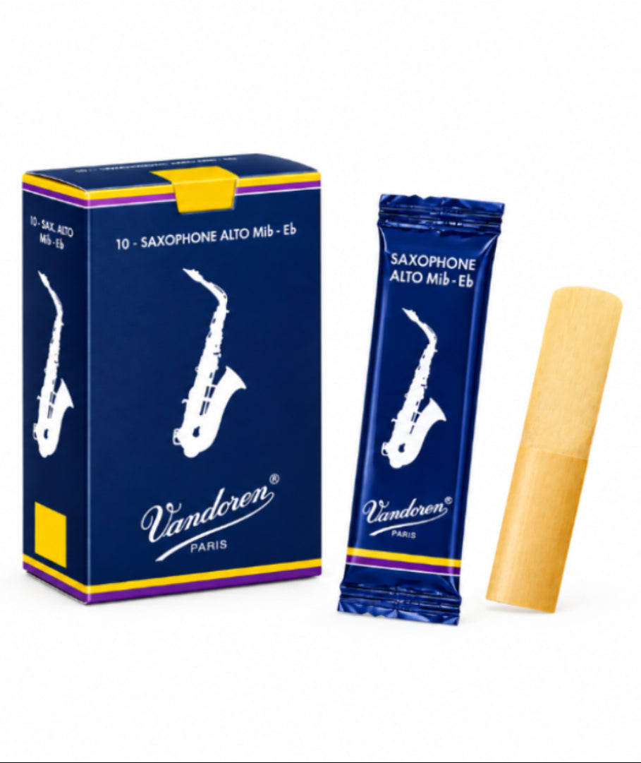 Altsaxophon Rohrblätter Vandoren Classic Blau von Costa Instruments, saubere und flexible Saxophonblätter für Musiker