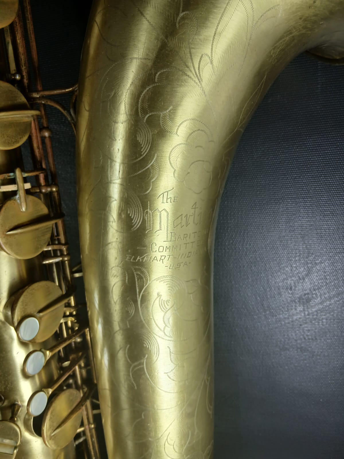 Martin Committee Baritonsaxophon Elkhart mit Koffer Spielbereit Saxophon Bariton